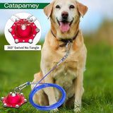 Dog Tie Out Stake(no Cable), for Large Dogs up to 200 lbs 360°Swivel Dog Run Anchors-Runner for Yard Camping,Best for in Cable, Leash, Lead or Tether