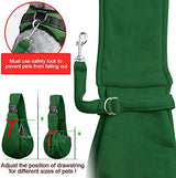 Tomkas Dog Sling Carrier for Small Dogs Puppy Carrier for Small Dogs (Emerald Green, Adjustable Strap & Zipper Pocket)