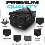 FORTEM Car Trunk Organizer, Collapsible Multi Compartment SUV Organizer, Foldable Storage for Car Accessories for Women Men, 600D Oxford, Non Slip Bottom, Securing Straps, Soft Cover (50L)