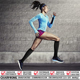 CHARMKING Compression Socks for Women & Men (8 Pairs) 15-20 mmHg Graduated Copper Support Socks are Best for Pregnant, Nurses - Boost Performance, Circulation, Knee High & Wide Calf (S/M, Multi 32)