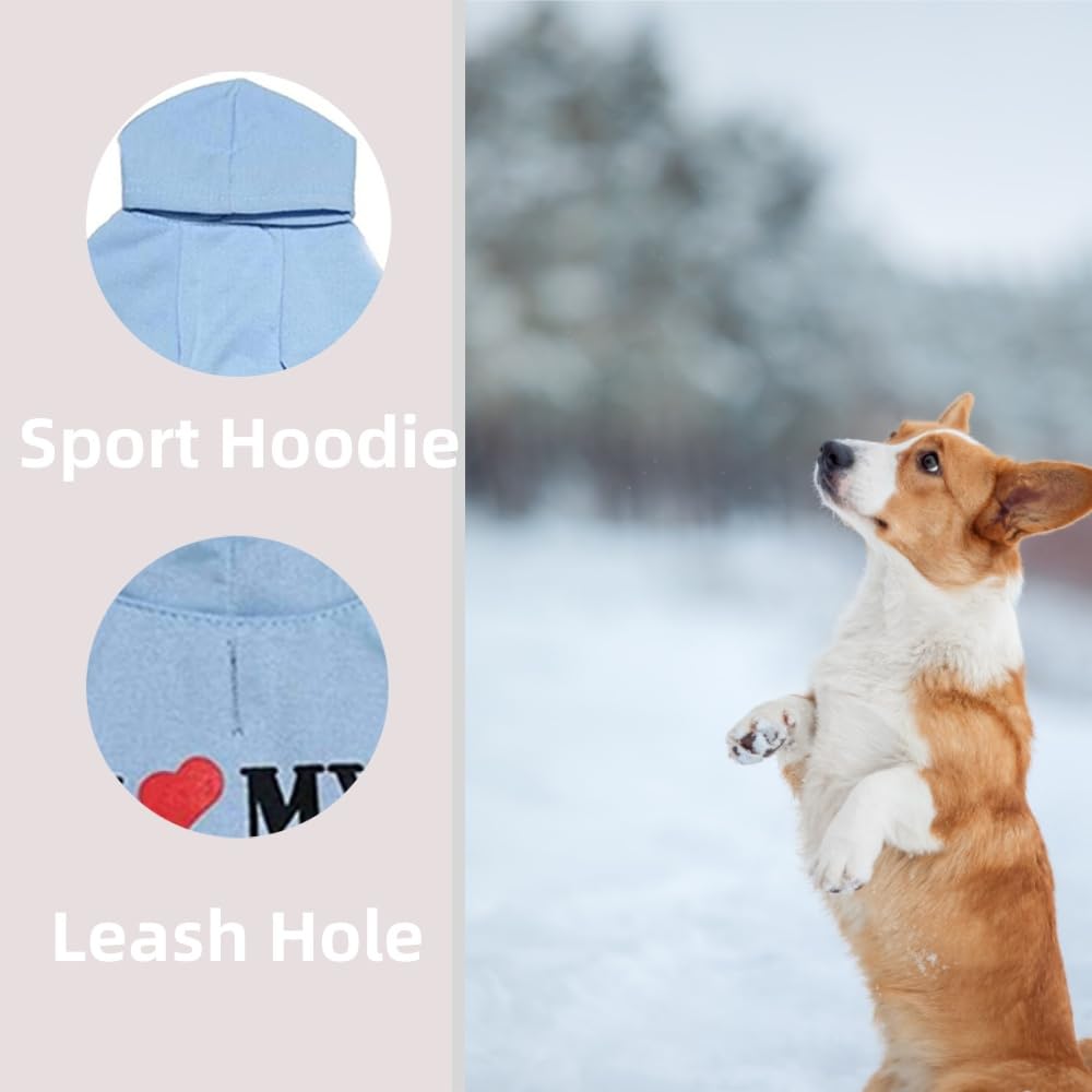 Clopon 3Pcs Dog Hoodie for Dogs Sweater Dog Clothes for Small Dogs Sweatshirt Puppy Coat Hood Clothing Winter Warm Cat Custume XS