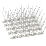 KKY 36 Pack Bird Spikes –13 inch Anti-Bird Nails Bird Repellent Metal Bird Deterant Spinners of Stainless Steel Bird Spikes for Pigeon and Other Small Birds 38.9 Ft