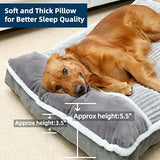 Large Dog Bed with Pillow for Crate Kennel, Sofa Dog Bed, Super Soft pet Bed for Medium, Jumbo, Furniture