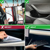 RSAquar unisex Car Registration and Insurance Holder, Vehicle Glove Box Organizer Cool Car Accessories, Car Document Holder for Cards, Driver License and Essential Document, Black Glitter