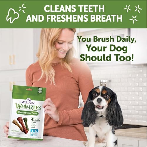 Wellness WHIMZEES Value Box Dog Dental Treats, Natural Chews, Small Size, (89 Count)
