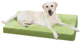 Dog Crate Bed Waterproof Deluxe Plush Dog Beds with Removable Washable Cover Anti-Slip Bottom Pet Sleeping Mattress for Large, Medium, Jumbo, Small Dogs, 35 x 22 inch, Green