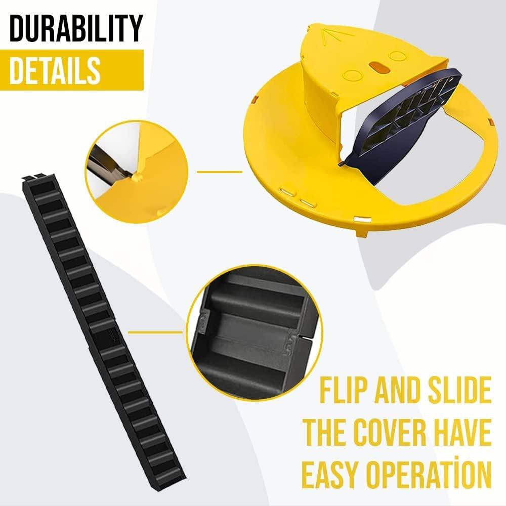 Mouse Trap - Safe & Sanitary Kill or No Kill - Humane Mouse Trap for House Indoor Outdoor Chipmunk Trap - Automatic Reset Flip - Multi Catch Mice Trap Compatible - Mouse Rat Trap Reusable (1 PCS)
