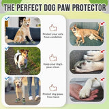 SlowTon Dog Shoes for Large Small Medium Dogs - Breathable Dog Boots for Summer Hot Pavement, Paw Protector for Outdoor Walking Winter Snow, Anti-Slip Rubber Dog Booties for HardFloor (Army Green, 3)
