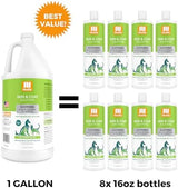 Nootie Aloe&Oatmeal Pet Shampoo for Sensitive Skin-Long lasting Cucumber Melon Shampoo-Helps Relieve Dry Itchy Skin for Dogs&Cat-Natural Ingredient-Soap Paraben&Sulfate Free-Cleans Conditions-1 Gallon