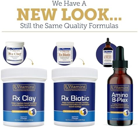 Rx Vitamins Amino B Plex Cat & Dog Supplement - Vitamin B Complex Liquid Plus Amino Acids for Dogs & Cats - Appetite Booster and Weight Gainer Cat & Dog Vitamins - 4 oz