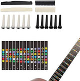 72PCS Guitar Tool Kit，Professional Guitar Repairing Maintenance Tool Kit with Guitar Strings Picks Bridge Pins Gauge Guitar Accessories Gift for Acoustic Guitar Electric guitar Ukulele Bass Banjo