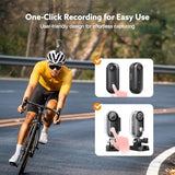 Z10 2K Action Camera, 128GB Wearable Sports Camera with Waterproof Case, Magnetic Clip, and Quick-Mount Accessories, Small Body Camera for Cycling, Diving, Travel, and Outdoor Adventures