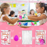 30 Pack Valentines Day Gifts for Kids Boys, Dinosaur Egg Hatching with Valentines Cards for Kids Classroom Class Exchange School Prizes Toddler Girls Boys Funny Dino Valentines Cards Party Favors Gift