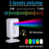 Upgrade Professional Bed Sensor Alarm and Fall Prevention for Elderly/Dementia and More,Caregiver Pager Motion Sensor with 5 Volume Level