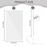 PeSandy Pet Cage Liner Protection, Rabbit Cage Plastic Panels, 12 PCS Cage Urine Guard for Rabbit, Guinea Pig, Hamster, Hedgehog, Chinchilla, Ferret, Bunny - Transparent, 11.8"x5.9"