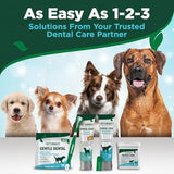 Vet's Best Dental Care Finger Wipes for Dogs, Plaque & Tartar Remover For Teeth, Dog Dental Care Freshens Breath, Teeth Cleaning Finger Wipes for Dogs & Cats, Dog Wipes, Pet Wipes For Cats, 50 Count