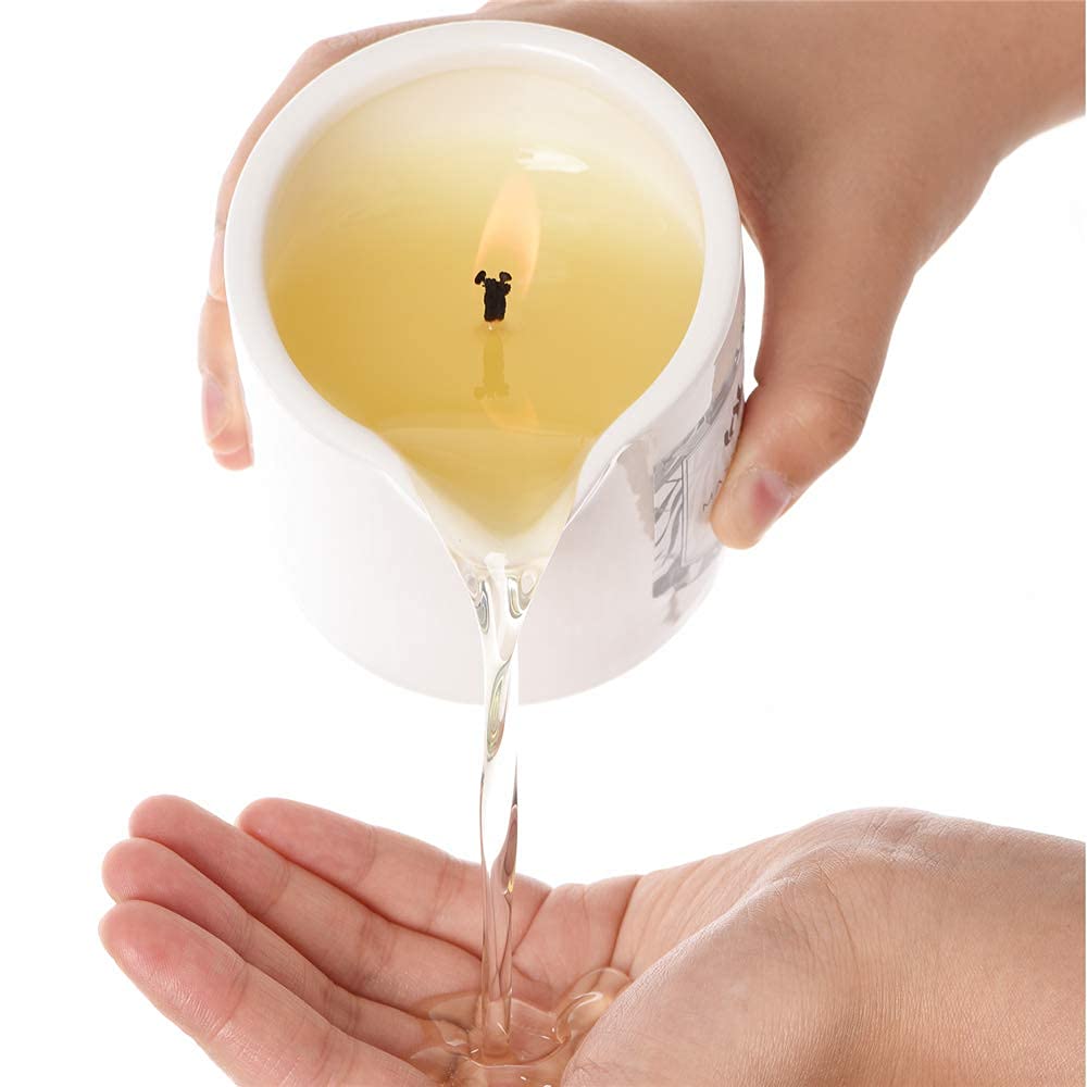 MELONY Massage Candle Oil, Moisturizing, Body Oil Candle, Natural Soybeans, 8.1 oz, Bamboo Orchid