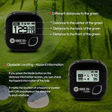 GOLFBUDDY Voice 2S+ Talking GPS Rangefinder, Clip on Hat Golf Navigation, Slope Mode on/Off, 18 Hours Battery Life, Shot Distance Measurement, Preloaded with 40,000 Courses Worldwide (Black)