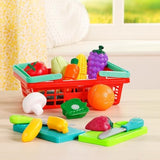 Battat – Play Food Toys for Kids – Food Set with Cutting Boards and Accessories – Farmers Market Produce Basket – Toddler Pretend Fruit – 2 Years + – Farmers Market Produce Basket (37 Pieces)