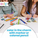 Ooly Shrink-Its 28 PC DIY Shrinking Art Kit That Creates Charms and Tags, Includes 20 Plastic Pre Cut Charms and More, No Mess Art for Kids, DIY Creative Activity, Ideal Party Favor - Fun Friends