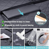 Truck Back Seat Extender for Dogs with Mesh Window,Sturdy Dog Car Seat Cover for Backseat with Door Protector,Waterproof Dog Hammock for Car Rear Seat Protector Fit Chevrolet,Silverado,RAM,GMC Trucks