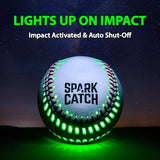 SPARK CATCH Light Up Baseball, Glow in The Dark Baseball, Sports Gear Accessories Gifts for Boys 8 9 10 11 12 13 14 15 Years Old, Kids Teens All Ages Gift Ideas