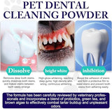 Dog Teeth Cleaning Powder - Dog Dental Powder - Dog Breath Freshener - Targets Tartar & Reduces Plaque & Bad Breath - Teeth Cleaning Made Easy Eliminate - for Small, Medium, Large Dogs (2PCS)