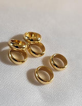 10 Stainless Steel Hair Beads for Loc Braids Twist and Natural Hair, Loc Beads, Dreadlock Hair Accessories, Loc Jewelry (8mm, Gold)