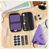 Boao 23 Pcs Clarinet Cleaning Kit All in One Accessories Set with Swab, Reeds, Cork Grease, and Thumb Rest Essential Care Kit for Clarinet Wind Instruments(Purple)