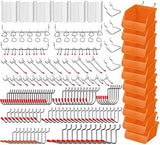 HORUSDY 238-Piece Pegboard Hooks Assortment, Pegboard Accessories with Pegboard Bins for Organizing Various Tools
