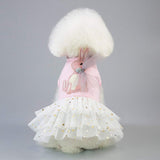Small Dog Dress Female Tiny Puppy Clothes Girl Tutu for Dogs Dresses Harness Birthday Apparel