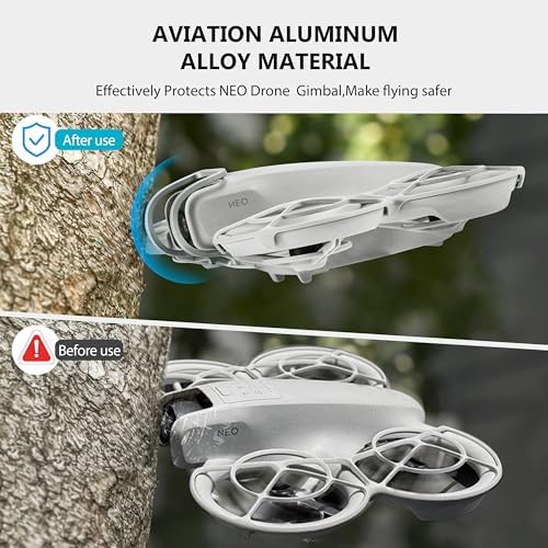 STARTRC Gimbal Bumper Guard for DJI Neo Accessories, Aluminum Alloy Anti-Collision Protection Guard Bar for DJI Neo Drone Camera