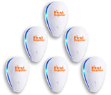 Ultrasonic Pest Repeller 6 Pack, Mice Repellent Indoor Rodent Roach Spider Insect Repellent, Pest Repellent Ultrasonic Plug in, Plug in Sonic Repellent pest Control
