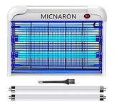 Indoor Electric Bug Zapper, 2800V Powerful Flying Insect Mosquito Killer w/ 20W Blue Light Attract, Plug-in Pest Control Machine for Moth, Fruit Fly, Fungus Gnat, Garage Bug Catcher/Eliminator/Trap