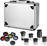 80x600mm AZ Telescope, Travel Telescopes for Adults Astronomy Beginners with 13 Pieces Telescope Accessories Kit
