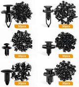 GOOACC Universal Plastic Fender Clips,200 Pcs Push Bumper Fastener Rivet Clips with 6 Size Auto Body Retainer Clips Bumpers,Car Fender Replacement for GM, Ford & Ch