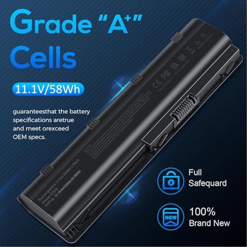 TREE.NB Replacement Battery for HP MU06 MU09 Laptop Battery, HP Spare 593553-001 593554-001, HP Compaq Presario CQ32 CQ42 CQ43 435 436, HP Pavilion DM4 G4 G6 G7 DV3-4000 DV5-2000 DV6-3000 DV7-6000