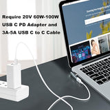 Magnetic L-Tip USB C Adapter Compatible with Magnetic 1 MacBook Pro Air, Type-C PD Power Fast Charging Adapter Replacement for MacBook Power Supply,MacBook Pro Works with 100W