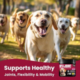 Glucosamine for Dogs Hip and Joint Supplement Chews, Chondroitin Joint Supplement for Dogs, Wuffe Joint Chews for Dogs, Dog Joint Supplement for Pain Relief with MSM, Turmeric - Chicken Flavor- 180 Ct
