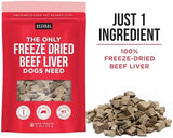 Natural Rapport Beef Liver Dog Treats - The Only Freeze Dried Beef Liver Dogs Need - Grain-Free Beef Bites, Dog Treats for Small and Large Dogs (4 oz.)