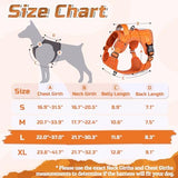 rabbitgoo Tactical Dog Harness for Large Dogs, No Pull Military Service Vest with Handle & Molle, Easy Control for Training Walking, Adjustable Reflective Straps, Orange, L
