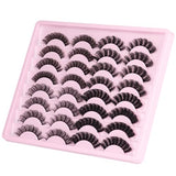 Russian Strip Lashes D Curl False Eyelashes Wispy 4 Styles Fake Eyelashes Natural Russian Eyelashes Fluffy Mink Lashes that Look Like Extensions 16 Pairs ALICROWN