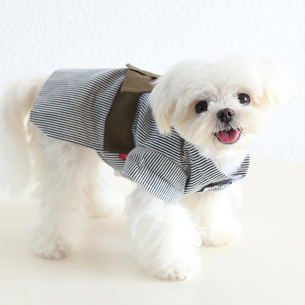 MaruPet Japanese Kimono for Pet Halloween Costume Bowknot Dog Dress for Small, Extra Small Dog X-Stripes XS