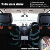 Back Seat Extender for Dogs, Dog Car Seat Cover with Hard Bottom,Dog Hammock for Car Backseat Protector Waterproof Dog Car Seat Bed with Mesh Window for Cars,Trucks,SUVs
