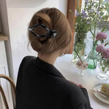 Flat Hair Clips for Women Lay Flat Hair Claw Clips for Thin Thick Hair 3Pcs French Concord Hair Clips Large Hair Clips Neutral Jaw Clips Hair Clamps Hair Accessories White Brown Black