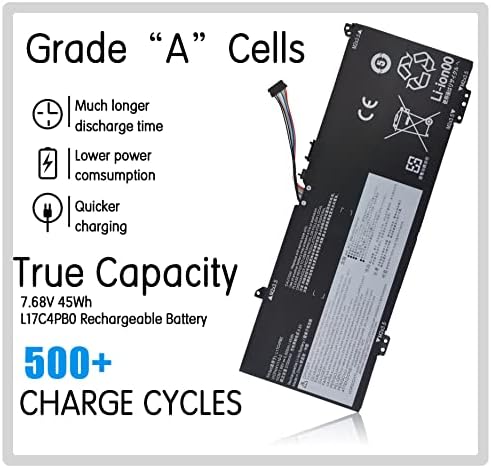 L17C4PB0 81EM L17M4PB0 Battery Replacement for Flex 6 6-14 6-14IKB 6-141KB 6-14ARR, IdeaPad 530S 530S-14IKB 530S-141KB 530S-14ARR 530S-15IKB 530S-151KB for Air 14 Yoga 530 141KB 14ARR Laptop