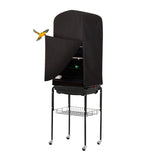 Colorday Good Night Bird Cage Cover for Large Bird Cage with Play Top (Patent Pending) (Black, 64")