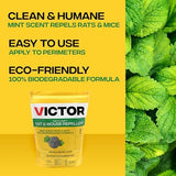 Victor Rat-A-Way Rat & Mouse Repellent Peppermint Oil Biodegradable Pellets Natural Rodent Repeller for Rats and Mice Indoor or Outdoor use 3lb M807