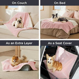 Bedsure Cat Blanket for Indoor Cats - Waterproof Calming Cat Blankets for Couch Protection, Sherpa Fleece Pet Blanket, Soft Plush Reversible Throw Furniture Protector, 50"x40", Pink
