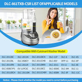 Food Processor Blade, Compatible with Cuisinart Food Processor DLC-8 Replacement Blade, DLC-861TXB-CSR Blade Replacement Parts for 11-Cup Food Processor, Fits Models DFP-11, DLC-2011, and More